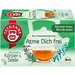 Teekanne Atme Dich frei Kräutertee 18 Beutel von Teekanne
