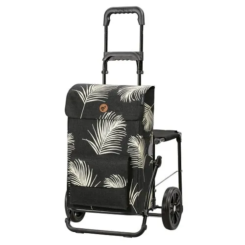 Andersen Komfort Shopper Signe - Faltbarer Einkaufsshopper - Einkaufsshopper mit stabiler Sitzfunktion und 51L Volumen. Leicht abnehmbare Tasche und auch als Fahrradanhänger nutzbar. Made in Germany - ideal für nachhaltigen Einkauf!
