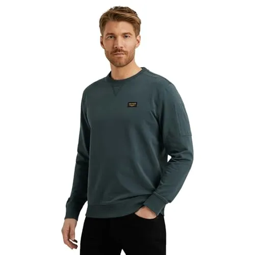 Sweatshirt PME LEGEND Herren Gr. L blau (stargazer) - Herren-Sweatshirt von PME LEGEND in stargazer. Angenehm zu tragen dank 95% Baumwolle und 5% Elasthan. Mit Logo Stickerei und langärmligem, casual Design für einen entspannten Look.