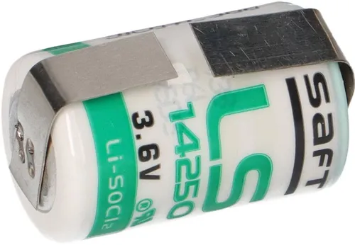 Saft Saft Lithium 3,6V Batterie LS 14250 1/2AA - Zelle U-Lötfahne Batterie