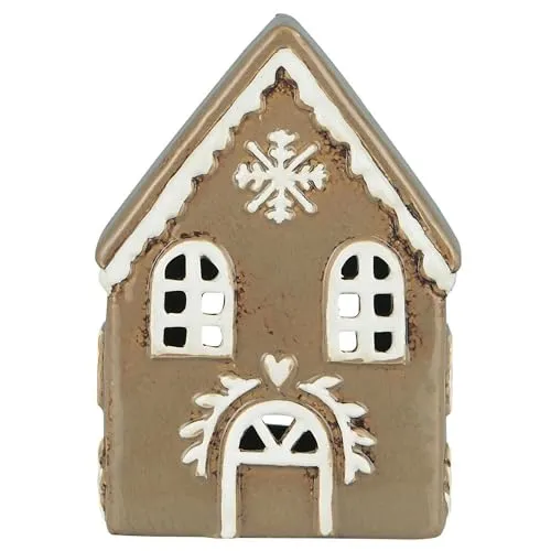 Produktbild Ib Laursen Windlicht Haus für Teelicht Stillenat Gingerbread Schneekrystall
