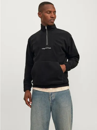 JACK & JONES Fleece Sweatshirt für Herren - Bequemes, locker geschnittenes Fleece Sweatshirt aus 100% Polyester, ideal für lässige Outfits und gemütliche Tage.