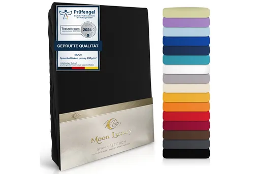 Bettlaken Schwarz von MOON Heimtextilien