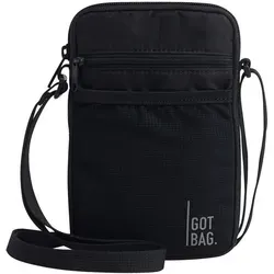 GOT BAG NANO BAG schwarz - Damen-Schultertasche mit verstellbarem Sicherheitsgurt für optimalen Komfort und viel Platz im geräumigen Hauptfach. Ideal für den täglichen Gebrauch.