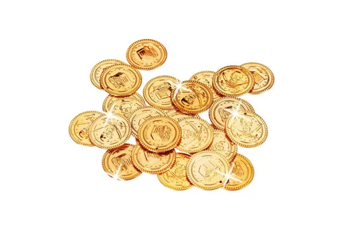 relaxdays Piraten-Kostüm 576 x Goldtaler Piraten von Relaxdays