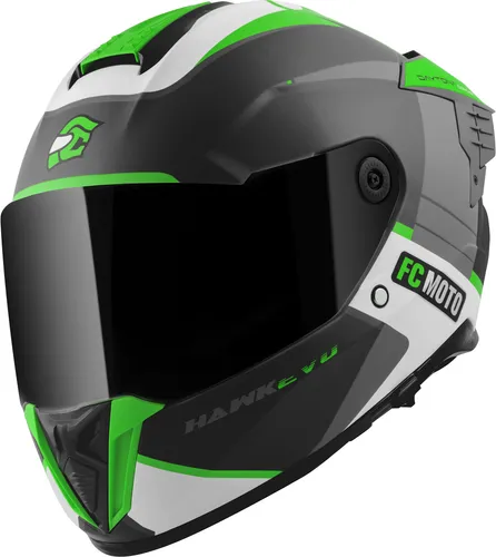 FC-Moto Hawk EVO-X Helm in grün von FC-Moto