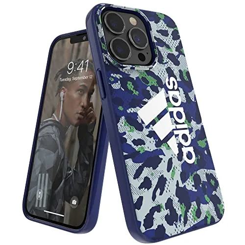 adidas Hülle Entwickelt für iPhone 13 Pro 6.1, Fallgeprüfte Hüllen, stoßfeste erhöhte Kanten, Sports Schutzhülle, Minzleopard