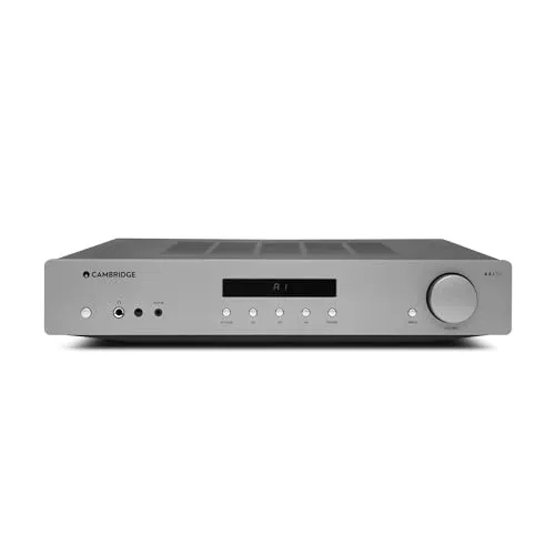 Cambridge Audio AXA35 Vollverstärker - Hochwertiger 2-Kanal Stereo Vollverstärker mit 260W Leistung, ideal für Musikliebhaber und Heimkino-Enthusiasten. Genießen Sie erstklassigen Klang in elegantem Grau.