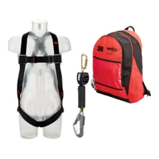 3M Fall Protection Absturzsicherungs-Set Premium, Länge: SET m - Auffangset für Industrie, Bau und Handwerk. Kompakt, leicht und einfach zu transportieren – für maximale Sicherheit bei jedem Einsatz!