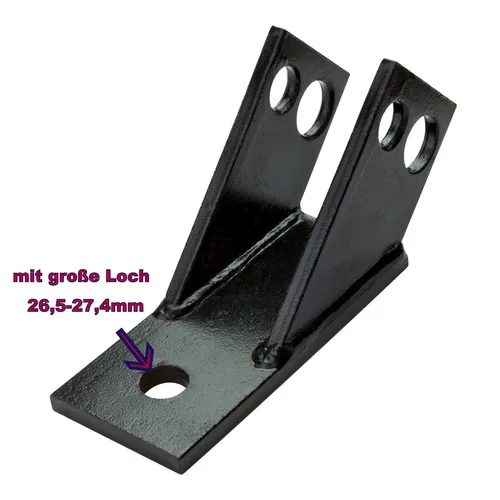 Drehsicherung Kat. 1 & Kat. 2 für Ackerschiene (26,5 mm Loch für Kugelkopf) Neu