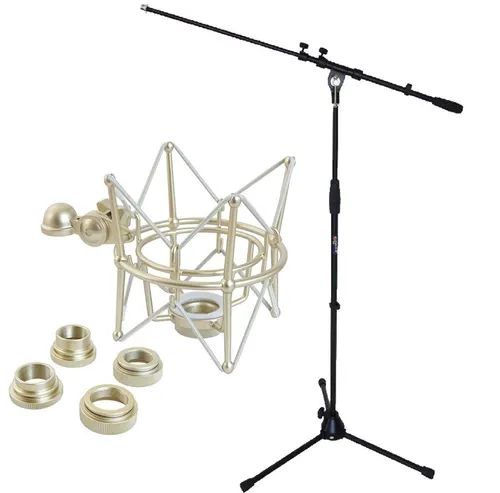 keepdrum Mikrofonständer mit Mikrofonspinne von keepdrum