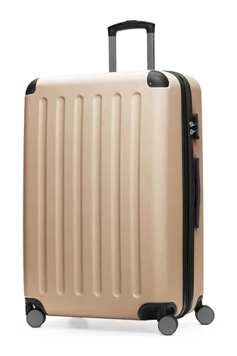 HAUPTSTADTKOFFER - SPREE - Großer Hartschalen-Koffer - Koffer für 2-3 Wochen Reisen, 119 L Volumen, erweiterbar um 20%, mit leisen 360°-Doppelrollen und stabilem Zahlenverschluss für Sicherheit.