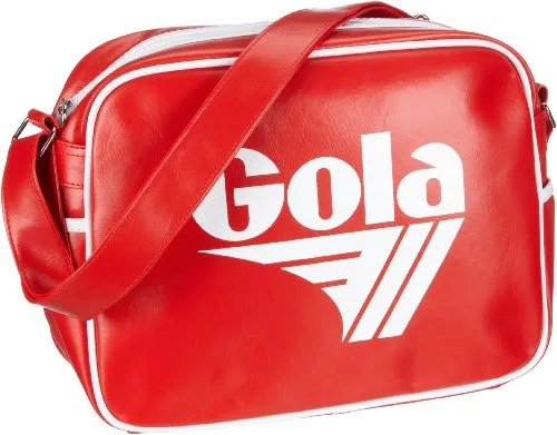 Gola Redford CUB901 Unisex Henkeltasche - Umhängetasche im klassischen Stil, ideal für den Alltag, mit stilvollem Design in Rot und Weiß.