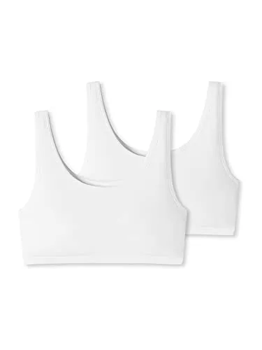 Uncover by Schiesser Damen 2pack Bustier Unterwäsche, Weiss, S