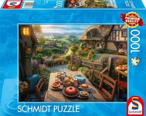 Schmidt Spiele 59763 Frühstück mit Aussicht, 1000 Teile Puzzle