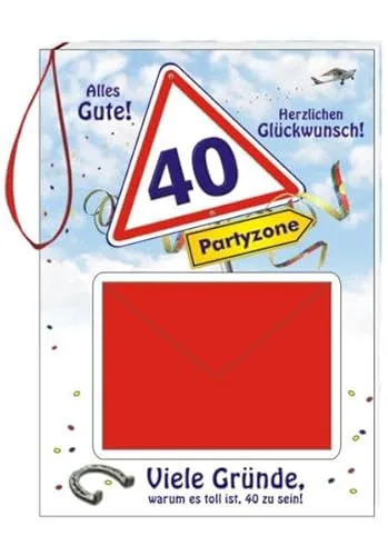 Geburtstags-Geld-Büchlein zum 40: Alles Gute! Herzlichen Glückwunsch