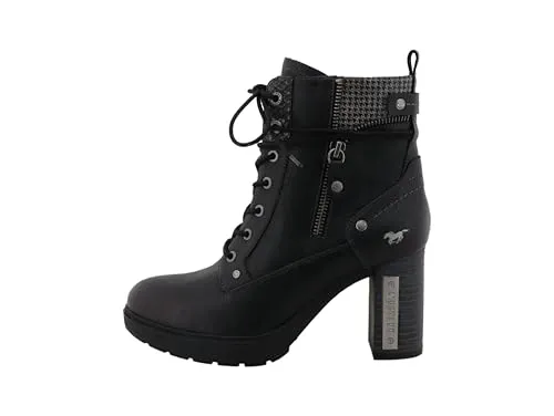 Mustang Stiefelette Kunstleder/Textil - Wanderschuhe mit warmem Innenfutter und praktischem Reißverschluss, ideal für den Alltag und kombiniert Stil mit hochwertiger Verarbeitung.