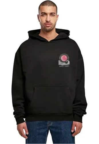 Merchcode Herren Kapuzenpullover, 100% Baumwolle, Black, S