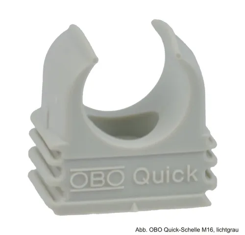 OBO BETTERMANN OBO Quick-Schelle M40, lichtgrau 2149028 Audio- & Video-Kabel