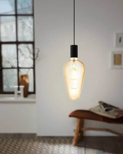 EGLO LED E27 dimmbar Amber Vintage Glühbirne BIG SIZE Ø 16,6 cm - Energiesparlampe mit stilvollem Vintage-Design, dimmbar für stimmungsvolle Beleuchtung in jedem Raum.
