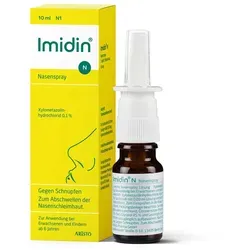 Imidin N Nasenspray - Arzneimittel zur Linderung von akutem Schnupfen und allergischer Rhinitis, wirkt schnell dank Xylometazolin für eine sofortige Nasenbefreiung.