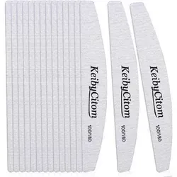 Nagelfeile Set 16 Stk Doppelseitig 100/180 Grit - Professionelles Nagelfeilen-Set für Maniküre und Nagelpflege. 16 wiederverwendbare Feilen mit doppelter Körnung 100/180 für effektives Feilen und Glätten. Ideal für Zuhause und unterwegs.