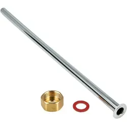 Tecuro - Kupferrohr, Weich, Ø 10 Mm X 500 Mm, Mit 1/2 Zoll Bördelrand Inkl. Anschlussmutter