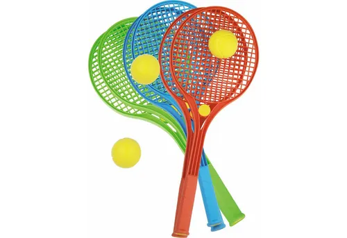 Sport-Knight® Softballschläger Softball Tennis Fun Set 3tlg. 2 Schläger, 1 Ball, Kunststoff, (3-tlg.-Set, Grün)