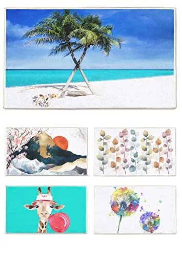 arteneur® - Badematten & Badteppiche 70x110 cm | Badvorleger rutschfest Waschbar bis 40°C | Saugstark & Schnelltrocknend | Fußbodenheizung Geeignet | Weich & Flauschig | Badezimmerteppich Strand