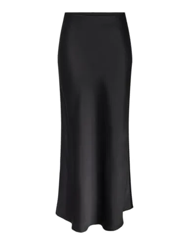 YAS Yaspella Hw Maxi Skirt S. Noos - Eleganter Maxirock für Damen aus hochwertigem Polyester-Satin. Mit elastischem Bund für optimalen Tragekomfort und perfekter Passform. Ideal für stilvolle Anlässe.