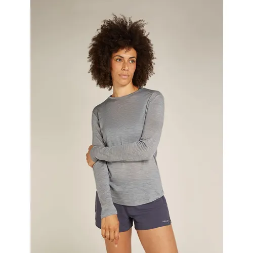 Icebreaker W Mer 125 Cool-lite Sphere III Long Sleeve Tee metro hthr (016) M