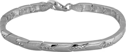 SilberDream 925 Sterling Silber Armband SDA4900WX mit Zirkonia - Elegantes Damen-Armband aus 925 Sterling Silber mit funkelnden Zirkonia. Länge ca. 19cm, sicherer Karabinerverschluss. Teil der stilvollen SilberDream Kollektion.