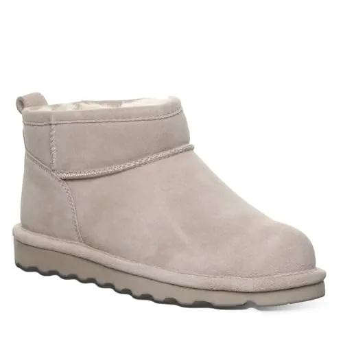 Bearpaw Damen Shorty Stiefelette, Mushroom (500) - 41 EU - Wanderschuhe mit BearCoat-Technologie, wasser- und schmutzabweisend für optimalen Schutz an nebligen Regentagen und Schneematsch. Bequemes Wollfutter hält die Füße warm!