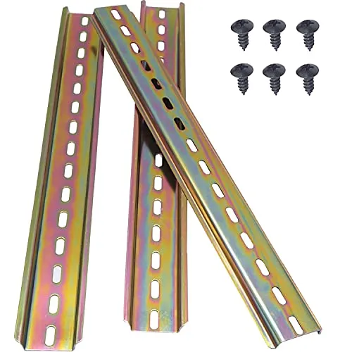 Taiss/3 Stücke 30cm hutschiene hochwertigem Farbe Stahl DIN-Schiene, für Verteilerschrank Schaltschrank, 35mm breit, 7,5mm hoch, lang 300mm/12