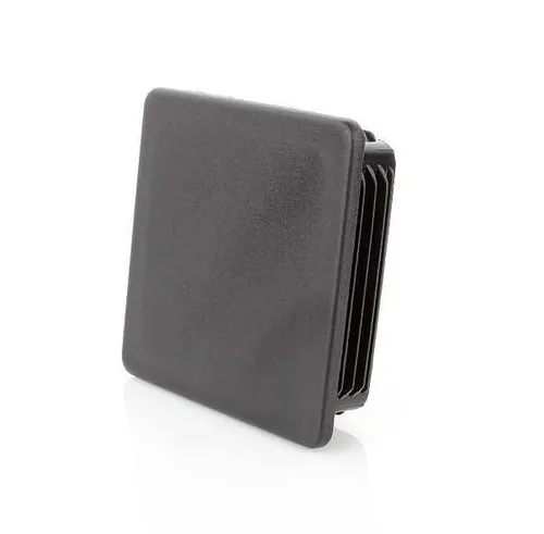 Lamellenstopfen 90x90mm für Vierkantrohre Quadratstopfen Schwarz Endkappen