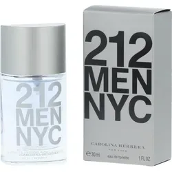 Carolina Herrera 212 Men NYC Eau de Toilette 30 ml - Parfum für Männer, frisch und urban, ideal für den modernen Mann, der einen bleibenden Eindruck hinterlassen möchte.