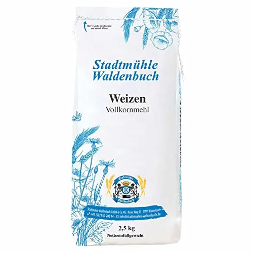 Stadtmühle Waldenbuch Weizenvollkornmehl, 2,5 kg