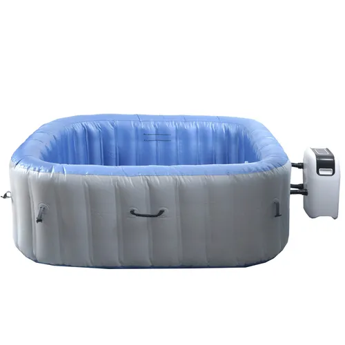 Whirlpool HWC-N97 für 6 Personen, aufblasbar und heizbar - Whirlpool für 6 Personen, ideal für In- und Outdoor, mit robustem PVC für Langlebigkeit und 135 Luftdüsen für entspannende Massagen. Heizfunktion bis 40°C für maximalen Komfort und einfaches Aufblasen per Knopfdruck.