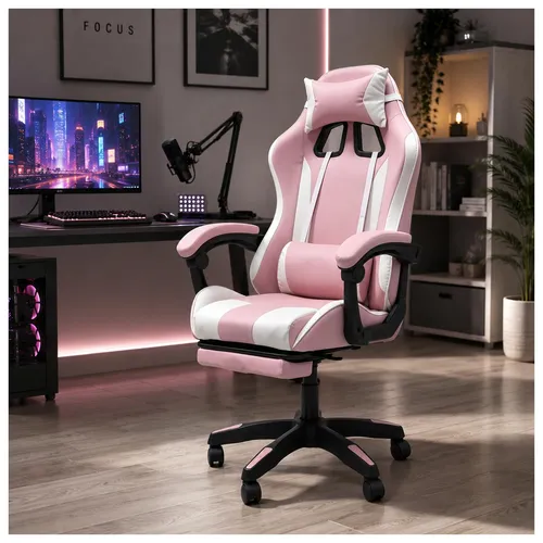HTI-Living Ergonomischer Gaming Stuhl mit Fußstütze