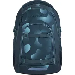 Coocazoo Mate Schulrucksack 44 cm Aqua Flow - Vielseitiger Schulrucksack für Schüler mit ergonomischem Tragesystem, 30 Litern Stauraum und durchdachtem Fächerdesign. Sicherheit durch reflektierende Elemente für bessere Sichtbarkeit.