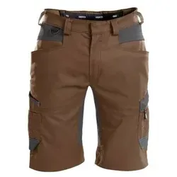 Axis Arbeitsshorts mit Stretch in Lehmbraun/Anthrazit - Arbeits- & Schutzkleidung mit 4-Wege-Stretch für optimale Bewegungsfreiheit und verstärkten Taschen für hohe Strapazierfähigkeit.