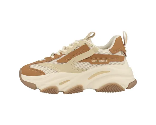 Steve Madden Possession-E Cashew Sneaker - Trendige Chunky Sneakers in Cashew, kombiniert Stil und Komfort. Die atmungsaktive Obermaterial sorgt für eine moderne Optik, während die gepolsterte Innensohle für ein angenehmes Tragegefühl sorgt.