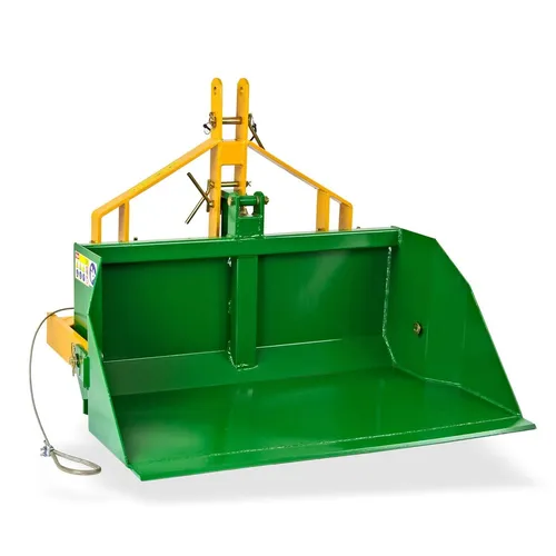 Traktor Schlepper Kat 1 Heckschaufel DHS 100 cm - Schaufeln – Kippmulde DHS 100 M für Traktoren mit 400 kg Nutzlast, aus hochwertigem Stahl für hohe Stabilität und Langlebigkeit.