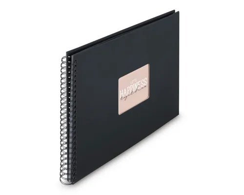 Hama Fotoalbum Fine Art Spiral NewBlack 36x32 50 schwarze