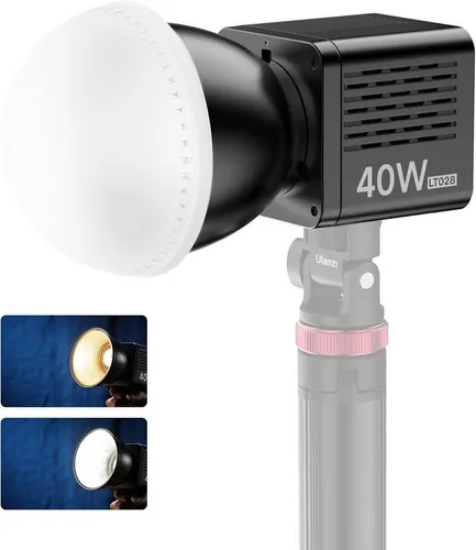 ULANZI LED Studiobeleuchtung Ulanzi LT028 40W PRO Bi-Color LED Videolicht mit Akku COB 2500–6500 K