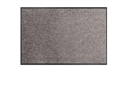 ANRO Fußmatte AMIGO Rutschfeste Türmatte Schmutzfangmatte, Rechteck, Höhe: 6.5 mm, Größe 40x60cm - Grau hohe Feuchtigkeitsaufnahme - mit Gummirand