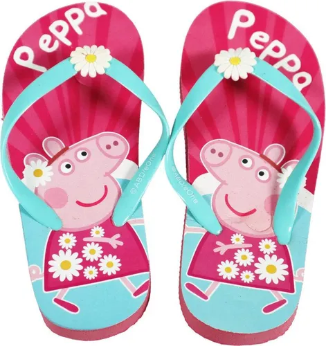 Peppa Pig Wutz Kinder Mädchen FlipFlops Sandalen Zehentrenner – Bunt / 26/27