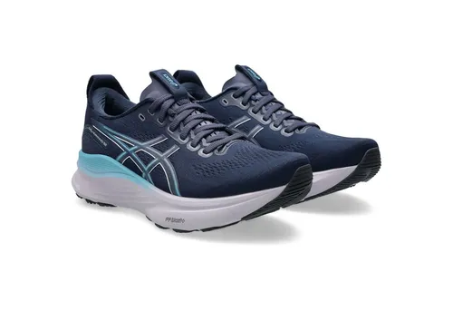 ASICS Gel-Kayano 32 Damen Stabilitätsschuh - Dunkelblau, Größe 39.5 - Laufschuhe mit innovativer 4D GUIDANCE SYSTEMTM-Technologie für maximale Stabilität und Komfort – ideal für Überpronierer auf langen Strecken.
