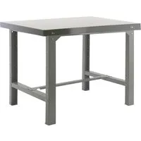 PROREGAL Werkbank Buffalo Metal – 600 kg Traglast, Grau - Stabile Werkbank mit 1,6 cm dicker Metallarbeitsplatte. Hohe Traglast von 600 kg und einfache Montage. Ideal für Garage und Werkstatt, gefertigt nach höchsten Qualitätsstandards.