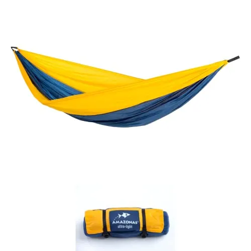 AMAZONAS Ultra-Light Hängematte Adventure Hammock XXL Nemo - Hängematten & Hängestühle - Ultraleichte Supersize Hängematte mit nur 350g, reißfest und bis 200 kg belastbar. Perfekt für Outdoor-Abenteuer!